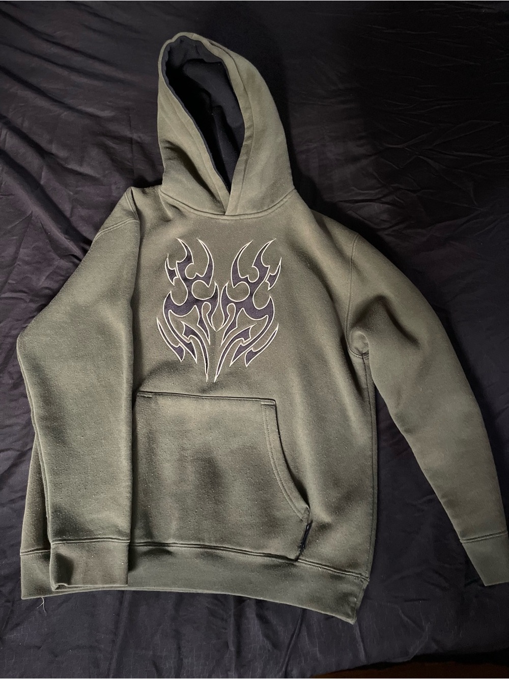 olive green silverpoint hoodie